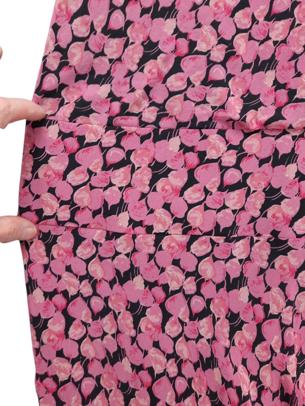 Sangria Pink Petals Silk Gatsby Flapper Dress SZ 12 - Picture 2 of 12